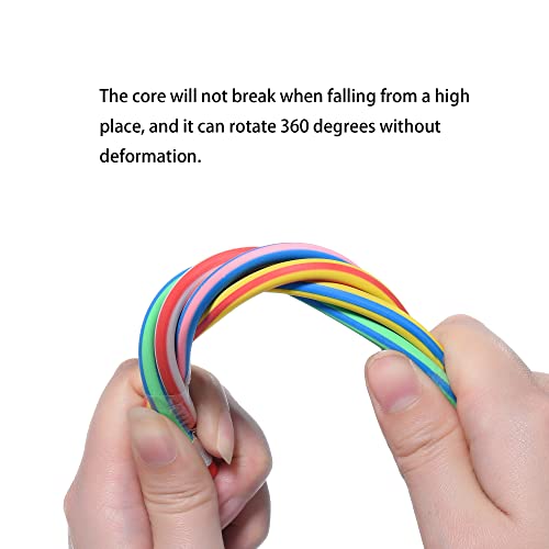 40PCS Flexible Bendable Pencils for Kids with Corlored Stripe,Soft Bendy Magic Bending Pencils with Erasers for Classroom Gifts Back to School Students Supplies,Great Bags Party Favor (40)