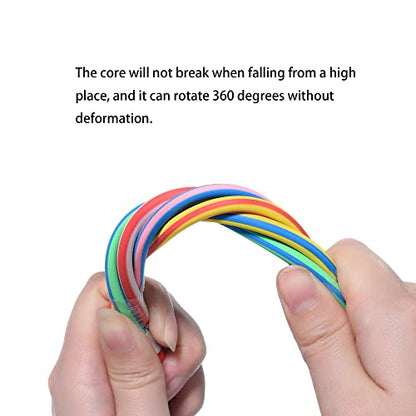 40PCS Flexible Bendable Pencils for Kids with Corlored Stripe,Soft Bendy Magic Bending Pencils with Erasers for Classroom Gifts Back to School Students Supplies,Great Bags Party Favor (40)
