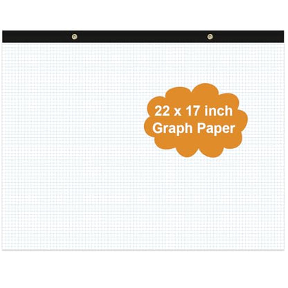 Large Engineering Graph Paper Pad - 22" x 17" Grid Paper Notepad, 4"x4" Blue Grid 50 Sheets/100 Pages Paper for Engineer Architect Designer Mathematician Draftsman - size: 1-Pack, style: 22" x 17"