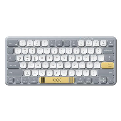 iClever BK50 Compact Bluetooth Keyboard, Portable, Vibrant Colors, Silent Typing, Syncs with 3 Devices – Compatible with Tablet, iPad, iPhone, Windows