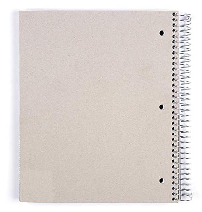 Mintra Office Durable Spiral Notebooks, 5 Subject (Salmon, College Ruled 1pk) - color: Salmon, size: College Ruled 1pk