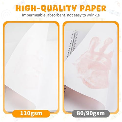 Umriox Drawing Pad for Kids, 6" x 9" Sketch Book, 2-Pack Sketch Pad (80 Sheets Each), 110gsm Acid-Free Drawing Paper, Glue-Bound Art Sketchbook for Kids' Classroom, Travel & School Art Supplies - size: 6" x 9"