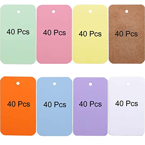 Primbeeks 8 Pack Multicolor Index Cards with Binding Rings, 320 Sheets 2.2 x 3.5 Inches Flash Cards, Double-sided Available Study Cards, Easy Flip DIY Greeting Card, Note Cards, Kraft Paper Cards