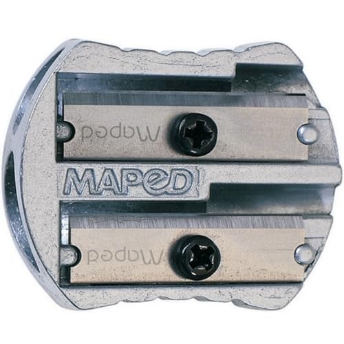 Maped - Classic 2-Hole Metal Pencil Sharpener - Precision & Durability - Efficient Sharpening - Built to Last - Value for Artists & Students