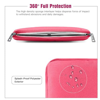 TiMOVO 9-11" Tablet Sleeve Bag, Rose Pink | Fit iPad 11" A16 2025 / 10.9"/10.2" / Air 11" 5/4 Gen / Galaxy Tab A9+/A11Plus 11", Fit Smart Keyboard - color: Rose Pink, size: 9-11 Inch