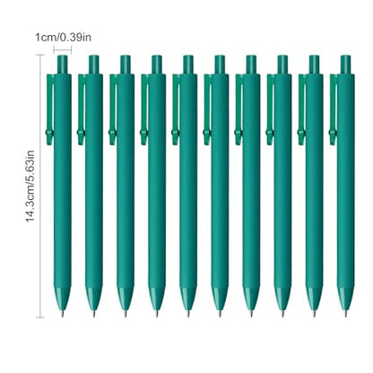 10 Pack Fidget Pens for Adults, Anxiety Relief Ballpoint Pens, 1mm Smooth Writing for Journaling and Bible Study, Soft Rubber Barrel, Sensory Office and School Supplies（Green） - color: Green