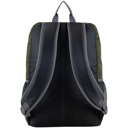 FUEL Top Loader Lunch Backpack Set Water Resistant Backpack Bookbag Bag Soft Reusable Insulated Cooler Box Thermal Travel Office Bag, Army Green - color: Army Green