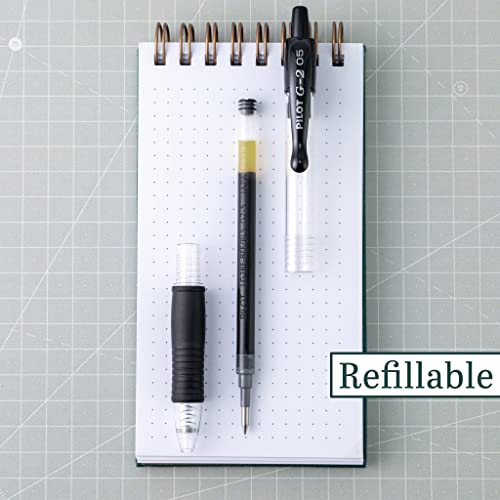Pilot, G2 Premium Gel Roller Pens, Extra Fine Point 0.5 mm, Pack of 4, Black