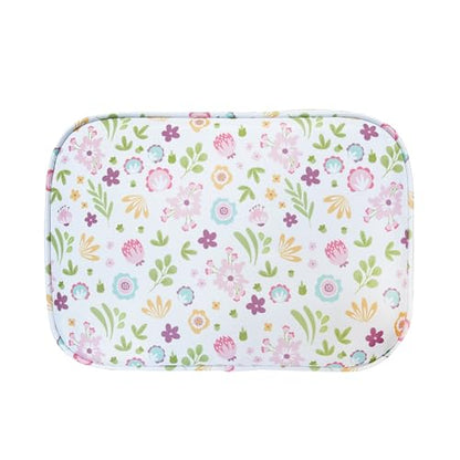 Insulated Kids Double Decker Lunch Bag Tote Pack for Girls Boys Toddler Kindergarten School Picnic Food Cooler Hot Water Ice with Strap Floral - color: Cute Flowers