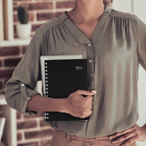 Mead Planner 2026-2027 Weekly & Monthly Academic 15-Month April-June, 5.5" x 8.5", Black (CAW42005) - color: Black, size: 5.5"W x 8.5"H, style: 2026-2027