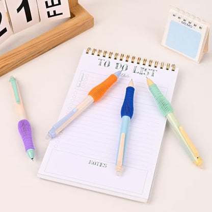 Temiary 8 Pcs Retractable Erasable Gel Pens & 10Pcs Extra Refills, Gel Ink Pen with Eraser, Fine Point 0.5mm Smooth Writing for Office School Supplies (Blue Ink)