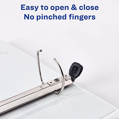 Avery Heavy-Duty View 3 Ring Binder, Extra Wide, 2" EZD Rings, 1 White Binder (01320) (Pack of 2) - size: 2" (Pack of 2)