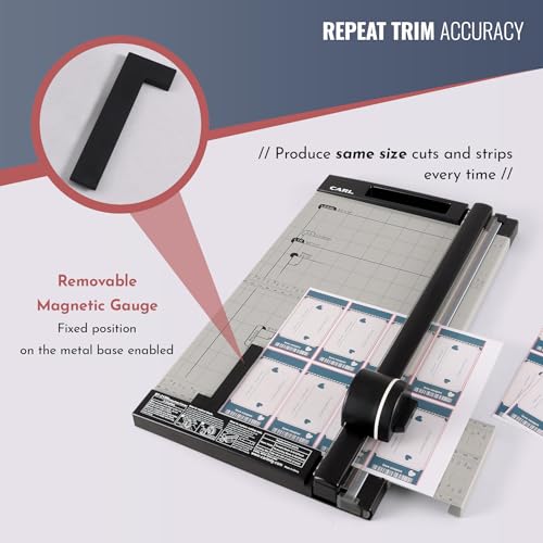 Carl, Professional Rotary Paper Trimmer 15-inch, 15 Sheet Cutting Capacity, Black and Silver - size: 15-inch