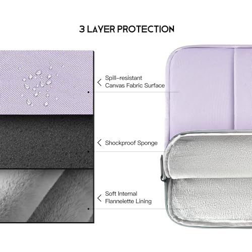 Laptop Sleeve Case for MacBook Air 13 inch M2 M3 M4 A3240 A3113 2025-2023, Compatible with MacBook Pro 14 inch M5 M4 M3 M2 M1 Pro Max A3112 A3185 A3401 A2779 A2442 A2918 Water Resistant Bag-Purple - color: Purple, size: 13.6 inch