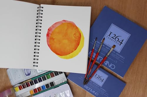 Fabriano 1264 Watercolor Pad, 4" x 8", Glue Bound - size: 4 x 8