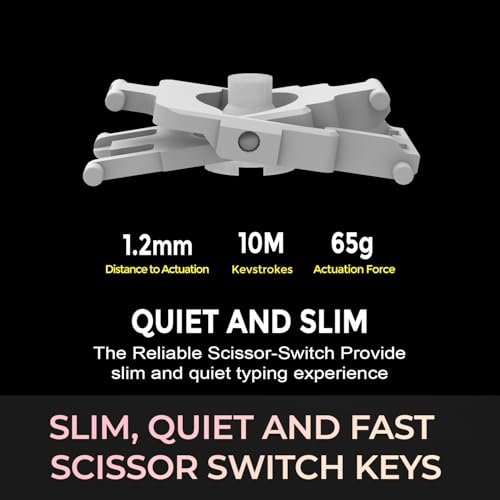 Adesso WKB-7500CB Wireless Ergonomic Keyboard and Mouse Combo with Copilot AI Hotkey Scissor Switch Keys Split Keyframe Design Adjustable DPI Optical Mouse for Windows Mac PC Laptop Black