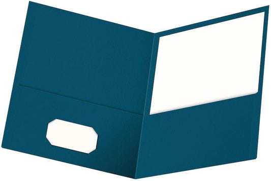 Oxford Twin-Pocket Folders, Textured Paper, Letter Size, Blue, Holds 100 Sheets, (57502EE), 25 Count, (Pack of 5) - color: Blue, size: 25 Count (Pack of 5)