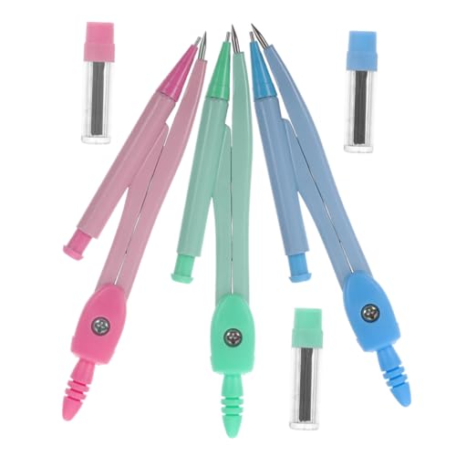 VILLCASE 9sets Portable Geometry Compasses for Students Circle Drawing Tools Accurate Math Drawing Kit for Art Design and Geometry