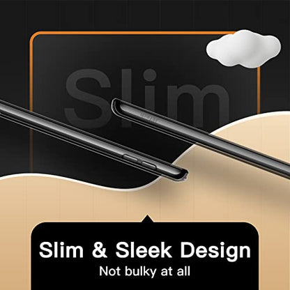 JETech Case for iPad 9/8/7 (10.2-Inch, 2021/2020/2019 Model, 9th/8th/7th Generation), Soft TPU Transparent Slim Shockproof Tablet Cover (Black) - color: Black, size: iPad 9/8/7(2021/2020/2019)