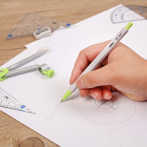 Mr. Pen- Geometry Set, 7 pcs, Compass for Geometry Compass Math | Geometry Kit with Storage Box, Math Compass, Geometry Set for School, Protractor and Compass Set, Drawing Tools, Ruler Set