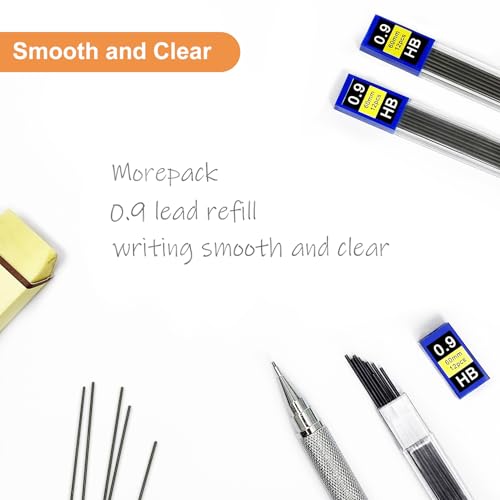 Morepack 720 Pieces 0.9 mm Lead Refills for Mechanical Pencils,0.9 mm HB, Smooth Break Resistant Mechanical Pencil Lead - style: 0.9 mm