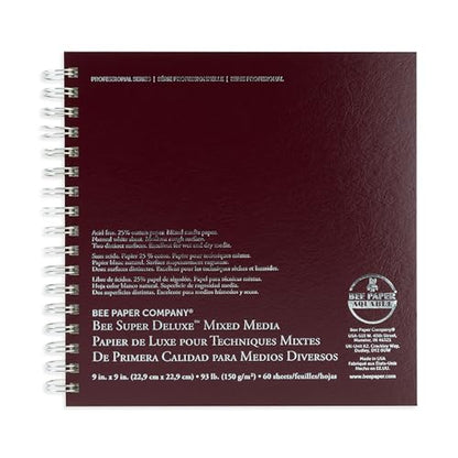 Bee Paper - 11"x 14" Super Deluxe Mixed Media Sketching Pad, 60 Sheets - size: 11-inch x 14-inch, 60 Sheet Wire Bound Pad