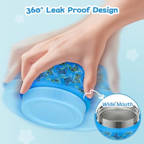 Bento Lunch Box Kids and 9oz Soup Thermos – 5.5-Cup Leakproof Kids Bento Box with Ice Pack & 9oz Insulated Food Jar – Hot & Cold Food Lunch Container for Boy Girl School, Blue Set - color: Blue Set
