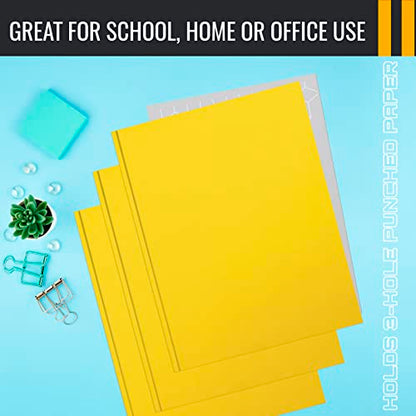 Better Office Products Yellow Paper 2 Pocket Folders with Prongs, 50 Pack, Matte Texture, Letter Size Paper Folders, 50 Pack, with 3 Metal Prong Fastener Clips, Yellow - color: Yellow