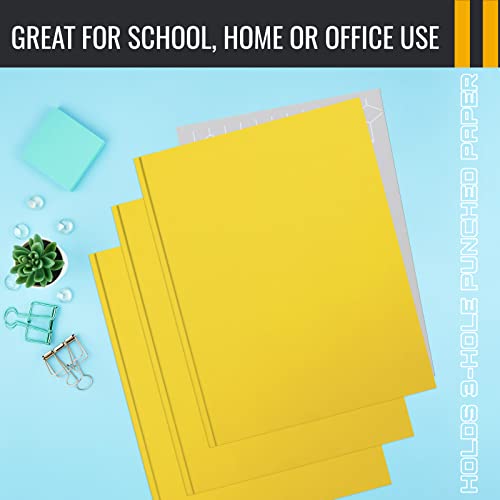 Better Office Products Yellow Paper 2 Pocket Folders with Prongs, 50 Pack, Matte Texture, Letter Size Paper Folders, 50 Pack, with 3 Metal Prong Fastener Clips, Yellow - color: Yellow