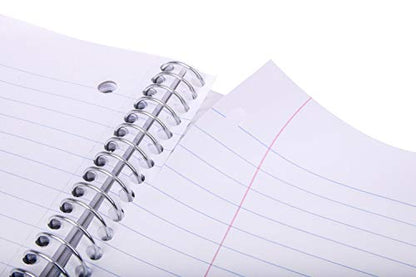 Mintra Office Durable Spiral Notebooks, 1 Subject, (Salmon, Sage Green, Lavender, Wide Ruled 3pk) - 100 Sheets, Poly Pocket, Moisture Resistant Cover, School, Office, Professional - color: Salmon, Sage Green, Lavender, size: Wide Ruled 3pk