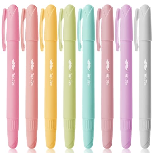 Mr. Pen- No Bleed Gel Highlighters, Assorted Colors, 8 Pack | Bible Highlighters and Pens No Bleed, Bible Markers for Study, Journaling, School Supplies and Accessories