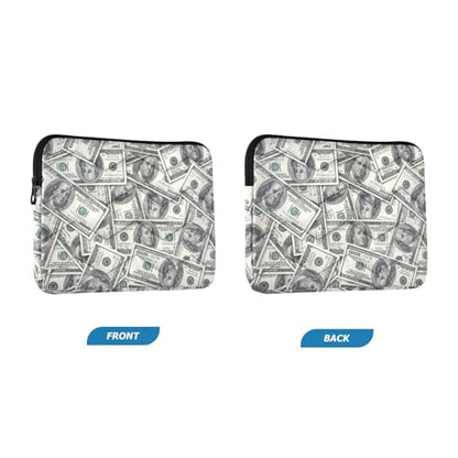 Cute Laptop Sleeve 13 inch Money Hundred Dollar Bill Laptop Bag 14 inch Waterproof Computer Bag for Women Laptop Accessories Computer Cover Bag for Tablet Men - color: Money Hundred Dollar Bill