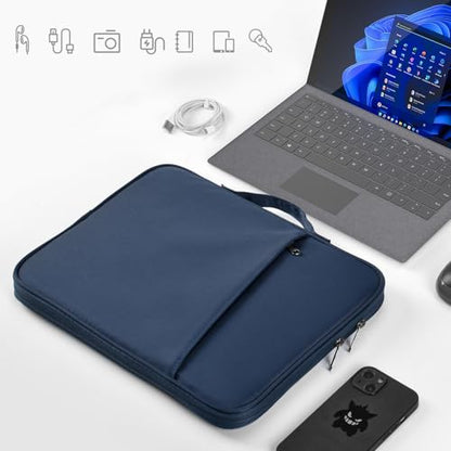 9-11 inch Tablet Sleeve Case Bag for 11-inch iPad Pro M5 M4 Magic Keyboard & iPad Air M2 M3 M4(2026), 11-in iPad A16, Fire Max 11 & Fire HD 10, Galaxy Tab A9+ Plus - color: Navy Blue, size: 9-11 inch