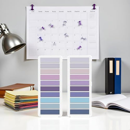 800 Pcs Purple Sticky Index Tabs, Page Markers Notes Tabs Writable and Repositionable Book Flags Tabs Strip Index Tabs for Page Marking Classify File
