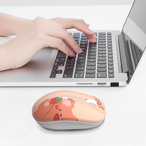 JUHOO Wireless Mouse with Nano Receiver for PC, Laptop, Notebook, Computer, MacBook, Less Noise, Portable Mobile Optical Mice - style: Kerry Bear