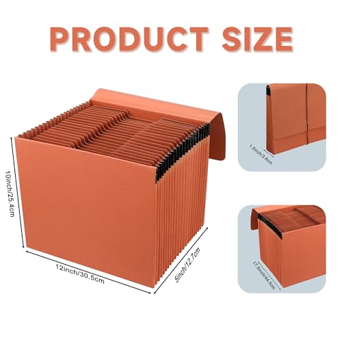 Expanding File Pockets with Cover,A-Z 21 Pockets Accordion File Organizer,Letter Size File Folder,Heavy Duty Expanding File Folder for Classroom,Home,Office and Travel - size: 21Pocket-1Pack