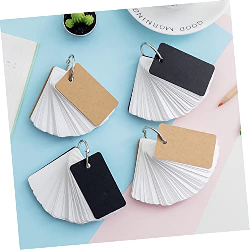 8pcs Portable Blank Flashcards Simple Style Memo Cards English Words Memory Cards Index for Students - size: 7X4CM