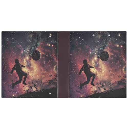 Football 3-Ring Binder,1.5 Inch D-Ring Organizer Folder Clipboard Binder for Work Office School - color: Coloe9