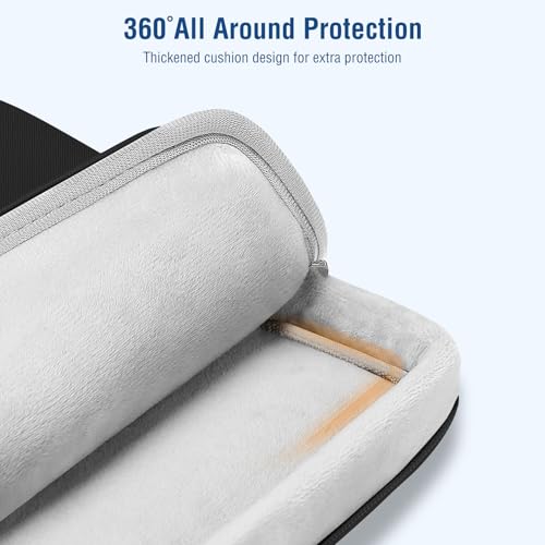 MOSISO 360 Protective Laptop Case 13.3 inch, 13-13.3 inch Laptop Sleeve Compatible with MacBook Neo/Air 13.6/Pro 13/Pro 14, HP Dell ASUS Lenovo, Computer Bag with Front Raised Pocket & Belt, Black - size: 13.3 inch