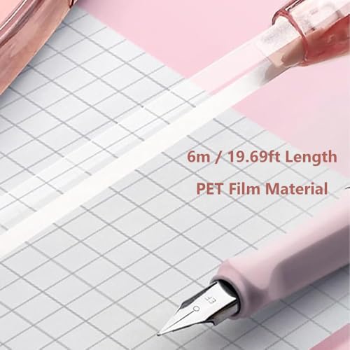 Begot Pen Shaped White Out Tape, Press Retractable, Replaceable Refill, for Corrections Office School Supplies(Purple + Grey + 4 Refills)