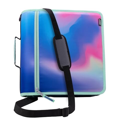 Case-it Mighty Zip Tab School Zipper Binder | 3-Inch O-Rings, 600-Sheet Capacity, 5-Subject Expanding File Folder, Multiple Pockets & Storage Organizer, Shoulder Strap | D-146 Northern Lights - color: O Northern Lights, size: 1 Pack