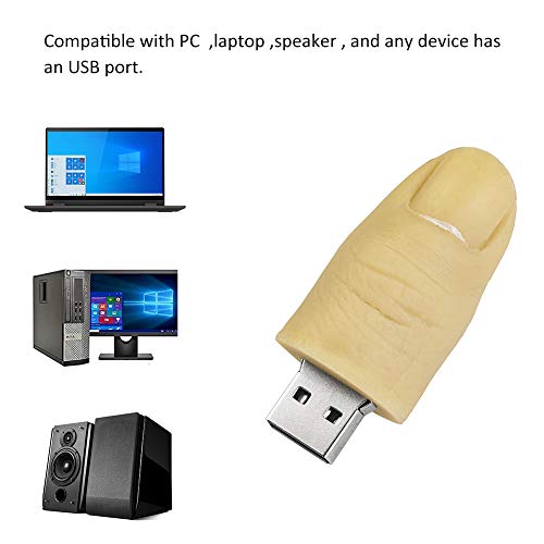 Cute USB Flash Drive Character Thumb Drive for Kids Students Gift Pendrive (16GB, Thumb Shape) - color: Finger shape, size: 16GB