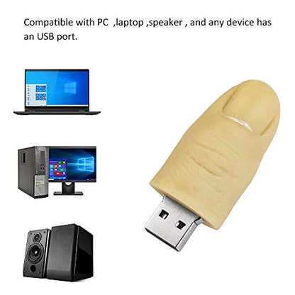 Cute USB Flash Drive Character Thumb Drive for Kids Students Gift Pendrive (16GB, Thumb Shape) - color: Finger shape, size: 16GB