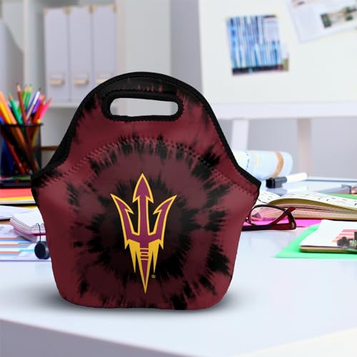 Campus Lab Arizona State University Tie-Dye Soft Neoprene Lunch Bag, School - color: Arizona State University Sun Devils