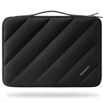 DOMISO 15.6 inch Laptop Case Sleeve Protective Cover Compatible with 16 inch MacBook Pro M4 M3 M2/Pro Max,15.6-16 inch HP Dell ASUS Lenovo Chromebook,Waterproof Computer Cases Bag with Handle,Black - color: Black, size: 15.6 inch