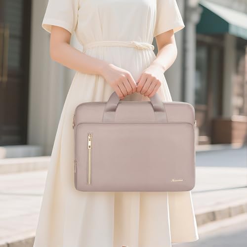 KIZUNA Laptop Bag 14 Inch Computer Shoulder Case Sleeve Briefcase For MacBook Air 15 M4 M3 M2/15 Surface Laptop 7 6 5/Lenovo Flex 14/14" HP EliteBook 840 G5/14 Yoga Slim 7i Pro X/Dell,Khaki - color: Khaki, size: 14 Inch