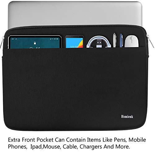 Laptop Case 17 Inch, Durable Shockproof Protective Notebook Sleeve with Accessory Pocket, Briefcase Carrying Bag Laptop Case Compatible with 17-17.3 Inch Computer, Notebook, Black - color: Black, size: 17 Inch