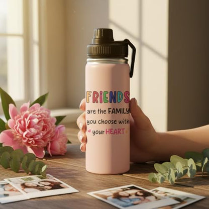 Gifts for Friends Tumbler -Friend Friendship Gifts for Bestie Women - Best Friend Bestie Birthday Christmas Graduation Gift for Soul Sister - Friendship Coffee Cup Water Bottle 18oz - color: Friends