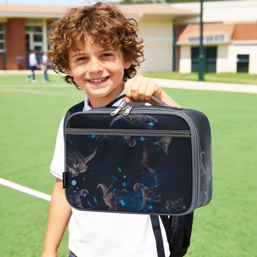 FlowFly Kids Lunch box Insulated Soft Bag Mini Cooler Back to School Thermal Meal Tote Kit for Girls, Boys, MyDinosaur - color: MyDinosaur