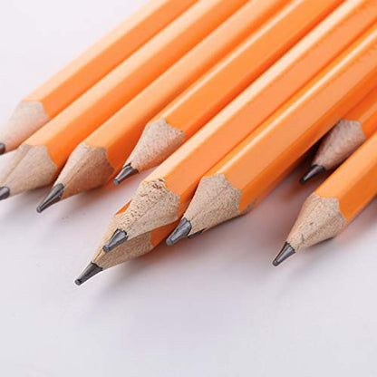 Mr. Pen- Pre-sharpened #2 HB Pencils, 12 Pack, Double-Hole Metal Sharpener | Vinyl Eraser, 2 Pencils with Erasers for Kids, Students, School Supplies